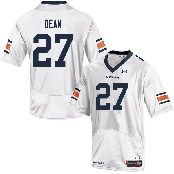 Men #27 Tanner Dean Auburn Tigers College Football Jerseys Sale-White